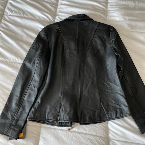 Reed Tian Zoarm Medium Black Leather Jacket - Picture 2 of 5